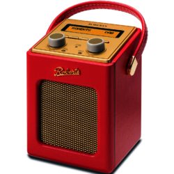 Roberts Revival Mini Red - Portable and Stylis DAB/DAB+/FM RDS Radio  with Built-in Battery Charger